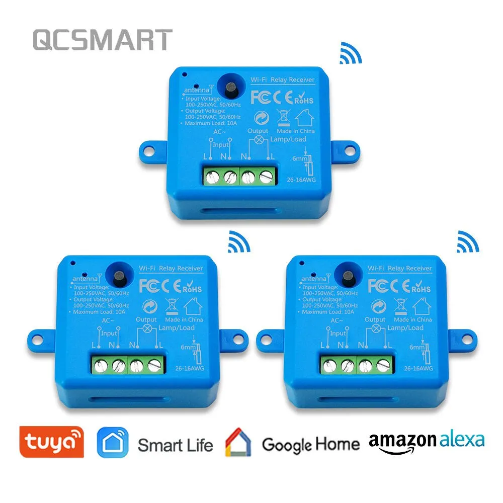 Tuya Smart Life Tiny WiFi Switch Socket Module DIY Smart Light and Socket Google Home Echo Alexa Voice Control Remote Control