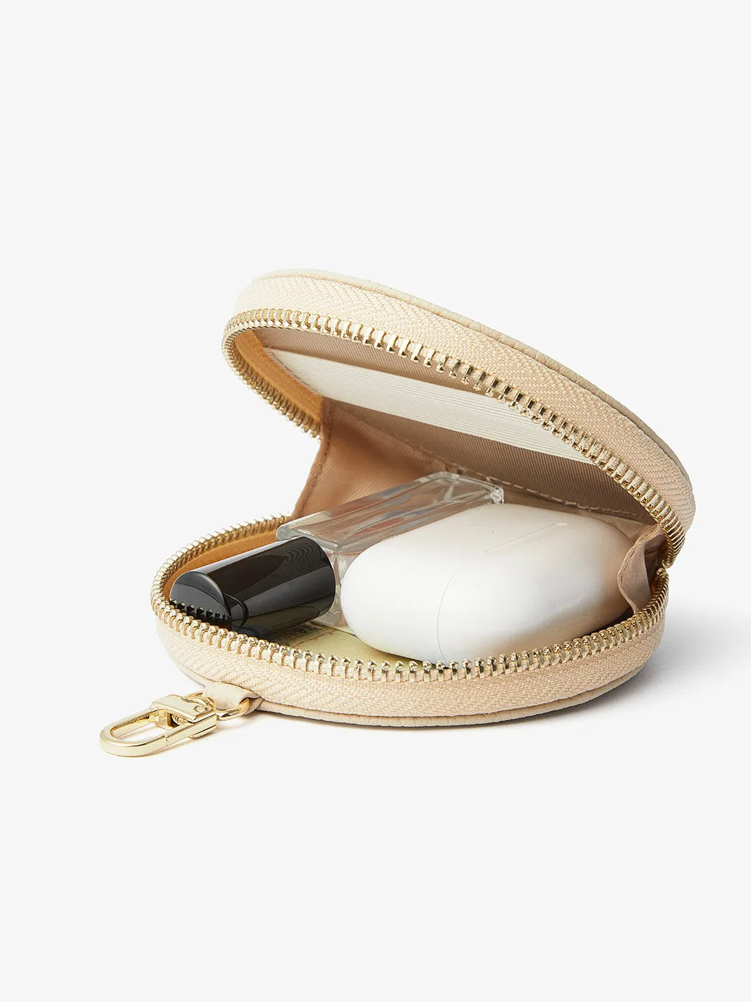 Unique Design Set- Detachable Wireless Charging Crossbody Wallet Phone Case Round Pouch Set