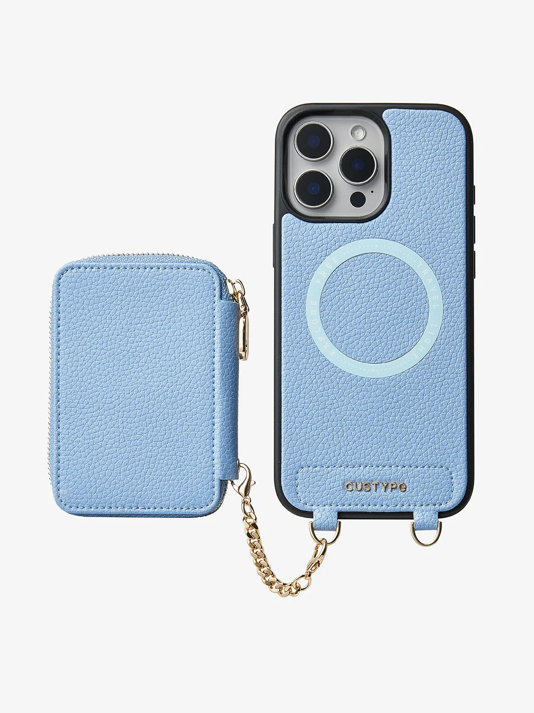 Unique Design Set- Wireless Charging Phone Case With Detachable Wallet