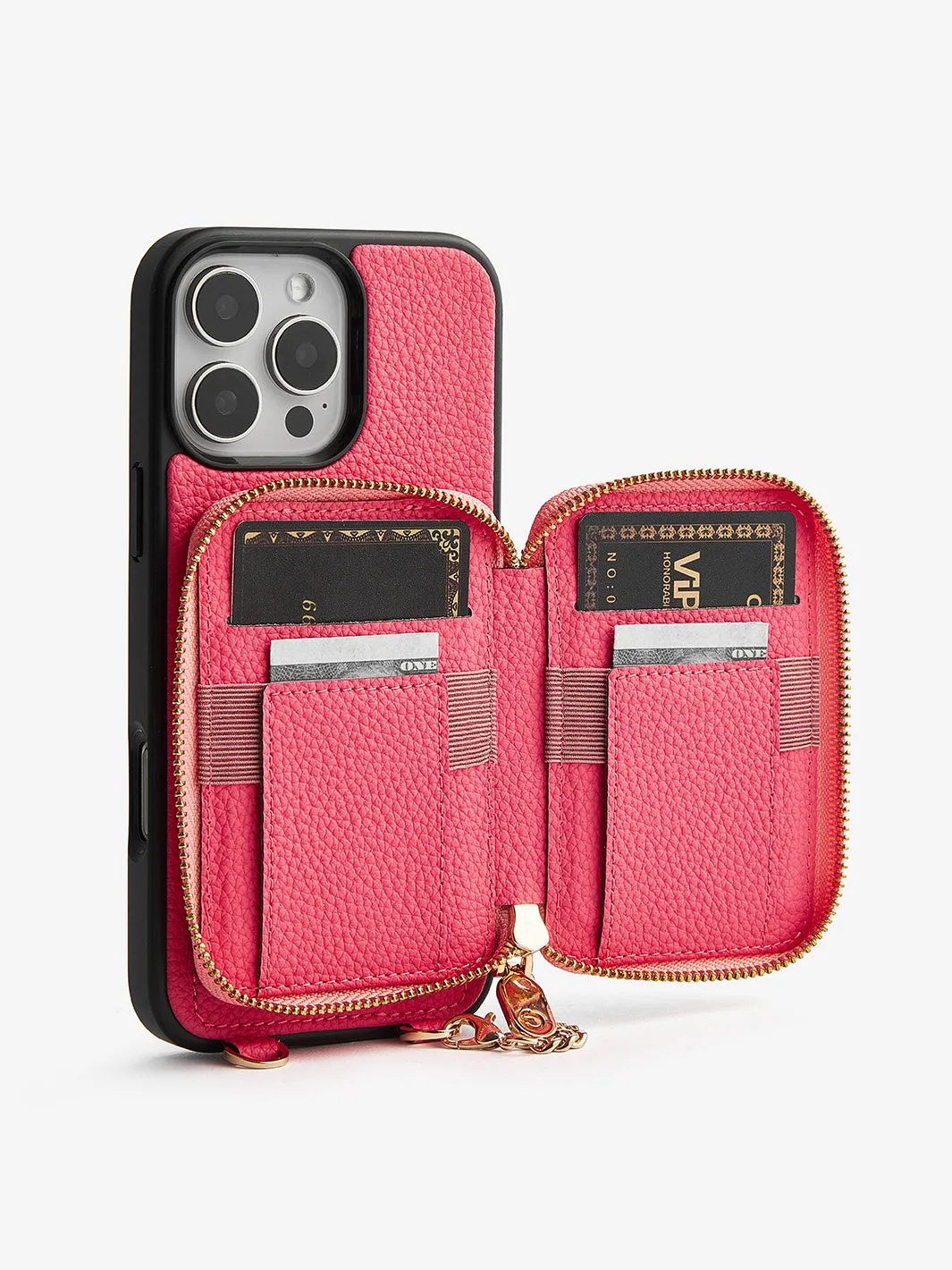 Unique Design Set- Wireless Charging Phone Case With Detachable Wallet