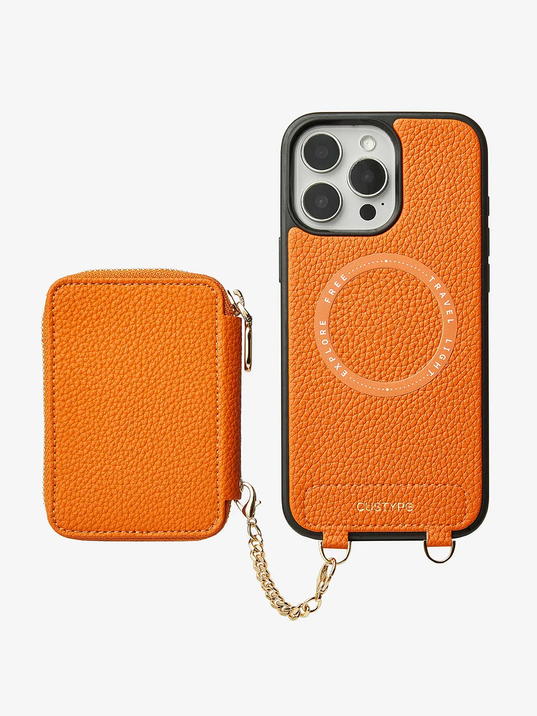 Unique Design Set- Wireless Charging Phone Case With Detachable Wallet