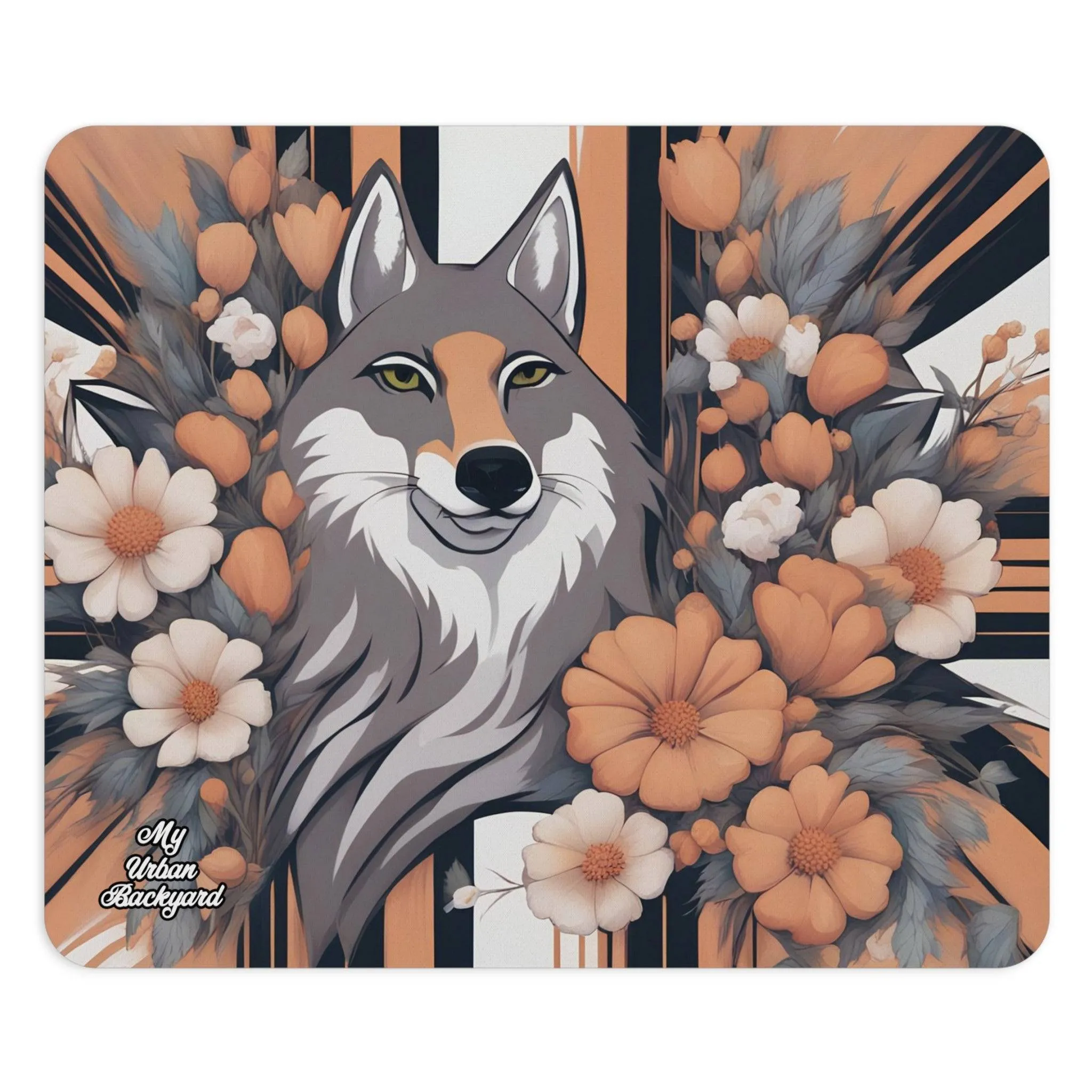 Urban Coyote, Computer Mouse Pad - for Home or Office