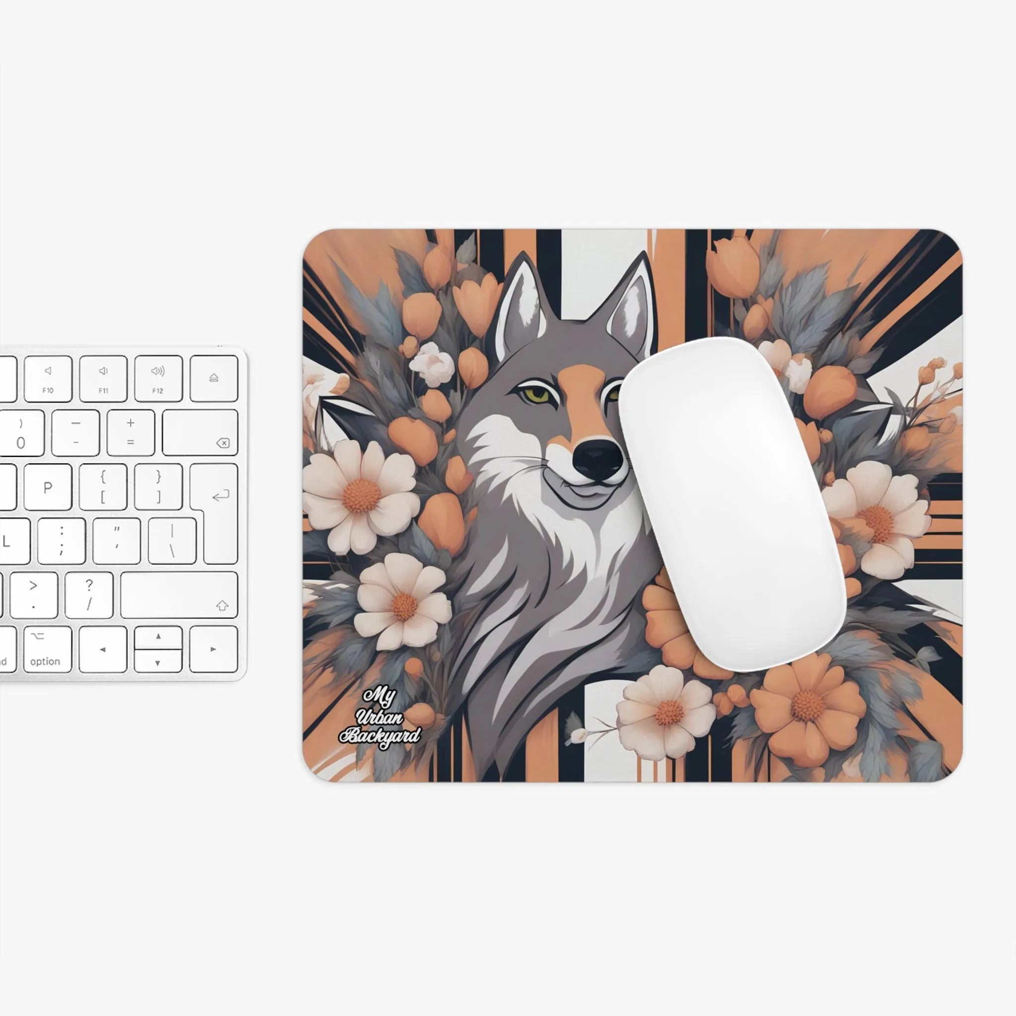 Urban Coyote, Computer Mouse Pad - for Home or Office