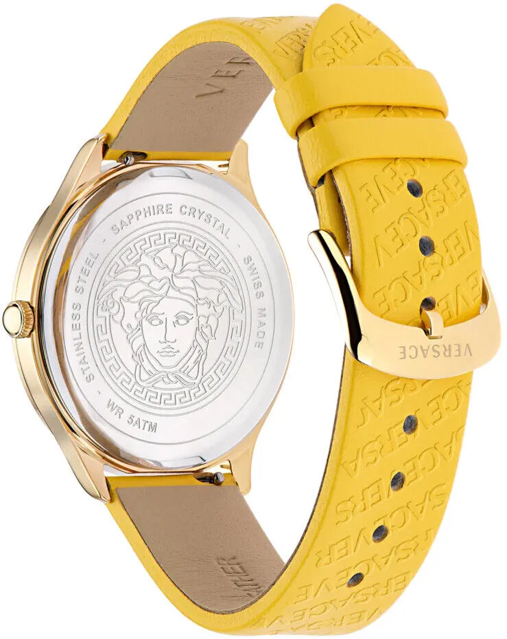 Versace Ladies Watch Logo Halo Yellow VE2O00822