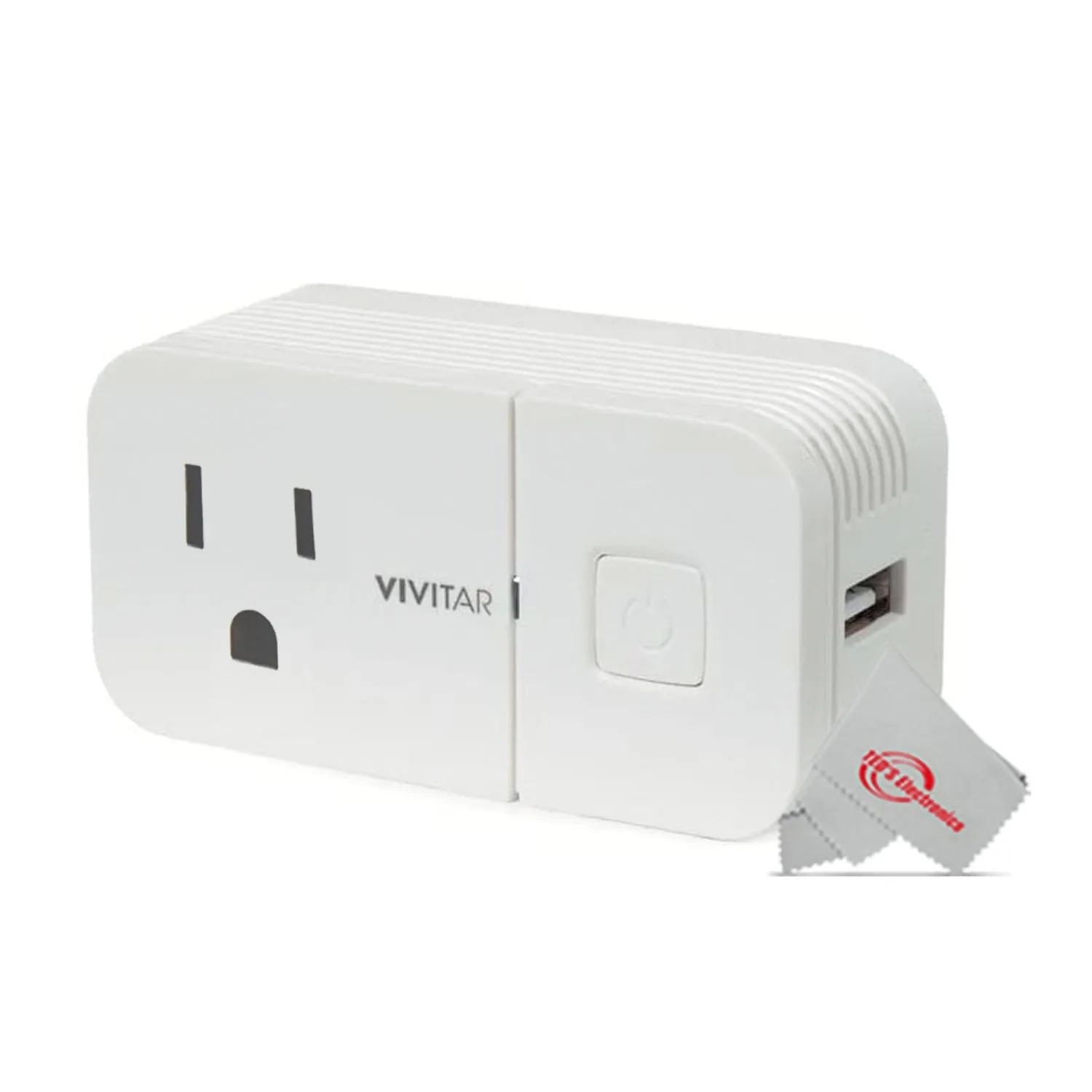 Vivitar Wireless Remote Smart Plug Horizontal 2.1A USB (HA-1006)