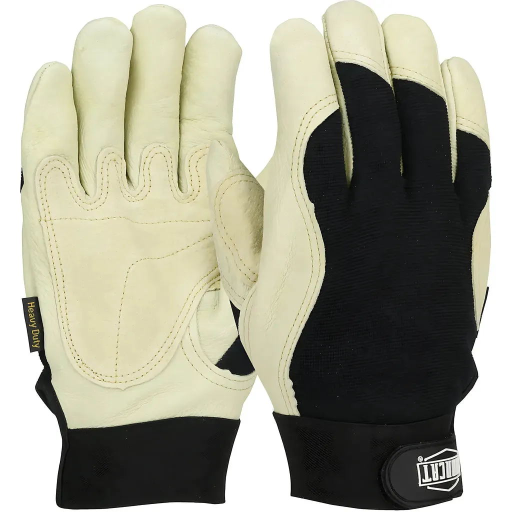 West Chester 86355/3XL Heavy Duty Top Grain Pigskin Leather Reinforced Palm Glove with Fabric Back and 3M Thinsulate Lining