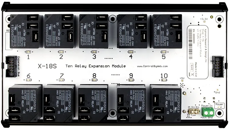 X-18s | 10 High-Current Relay Expansion Module