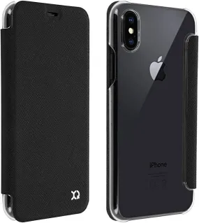 Xqisit Adour iPhone X XS Flap Cover Wallet Pouch Case Black 29970